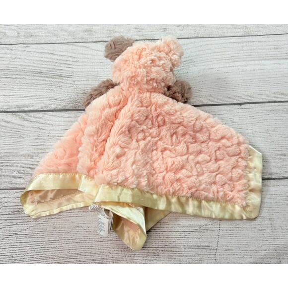 Mary Meyer Pink Pig Lovey Security Blanket Putty Baby Plush Nursery Satin - Picture 2 of 5